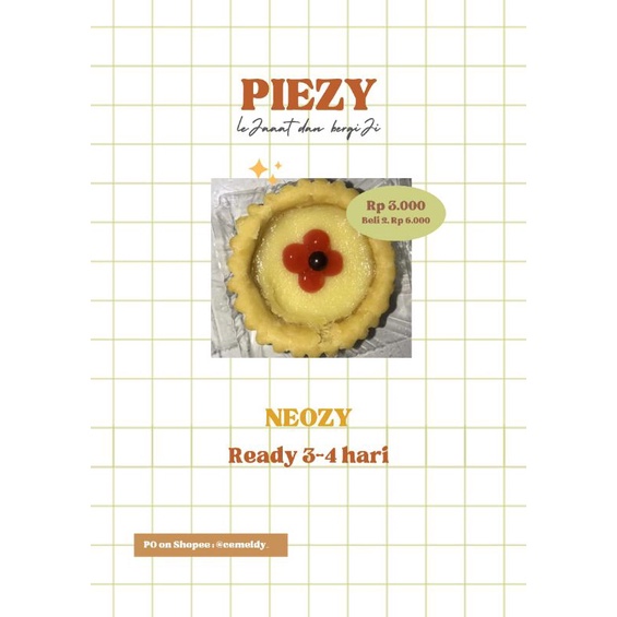

[Pre-Order] PIEZY 100%Homemade