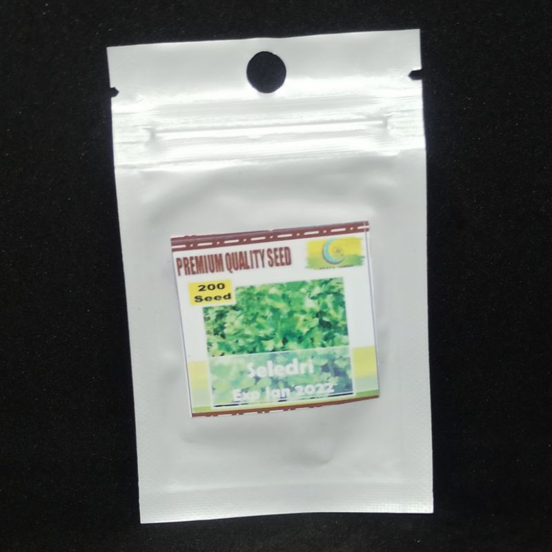 Benih Biji Sayur Kangkung Bayam Selada Sawi Kemangi Seledri Daun Bawang Kubis Kembang Kol Brokoli Wortel Cabe Cabai Tomat Paprika Terong Kacang Panjang Buncis Timun Labu Pare Oyong Gambas-Seledri 200 biji