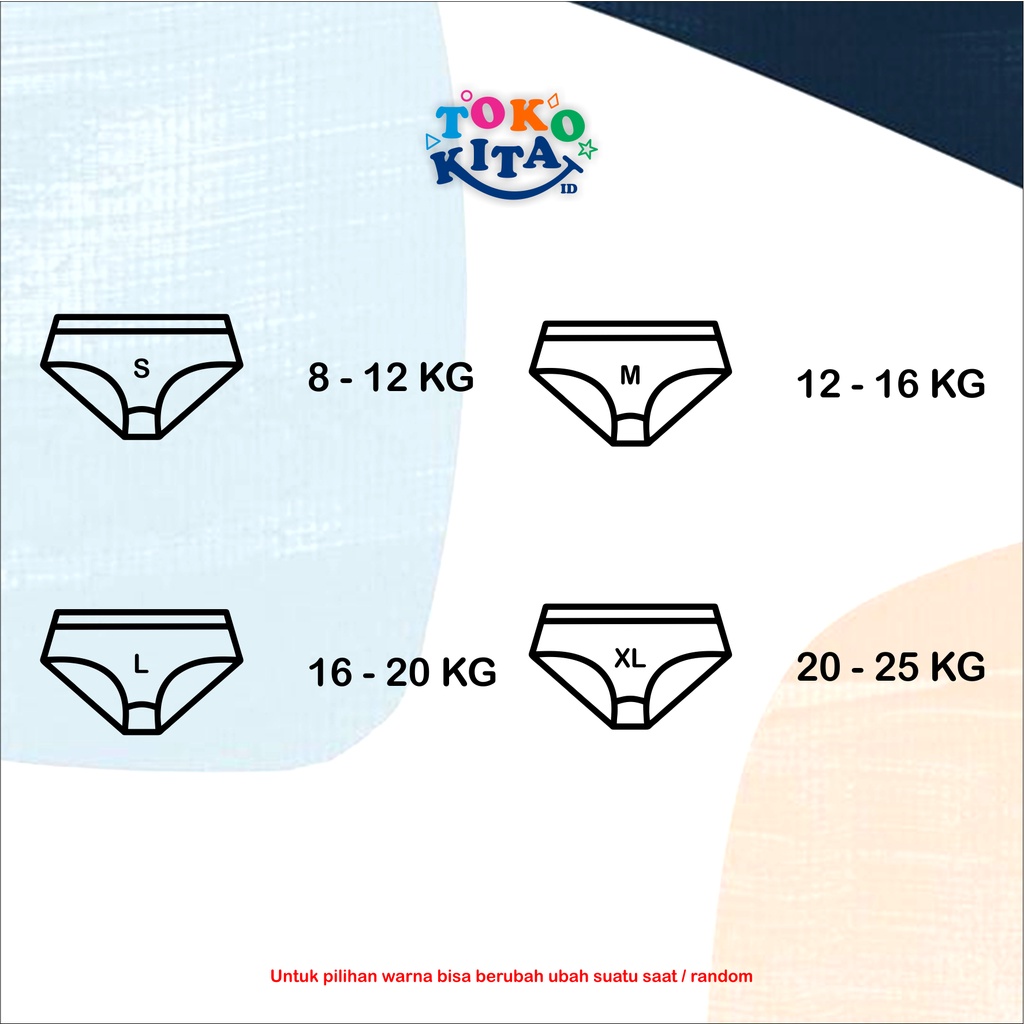 CELANA DALAM ANAK (3 pcs)  CD Laki-laki / Perempuan Baby Bus MURAH