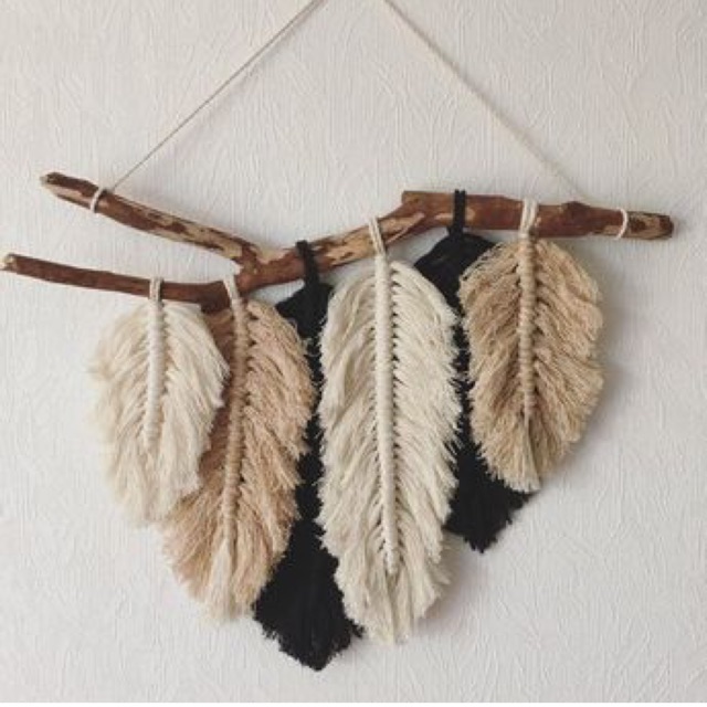 Macrame wall hanging dekorasi  kamar  aesthetic  tali makrame 