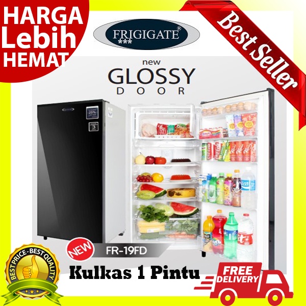 Kulkas 1 Pintu FRIGIGATE FR-19FD - Warna Glossy