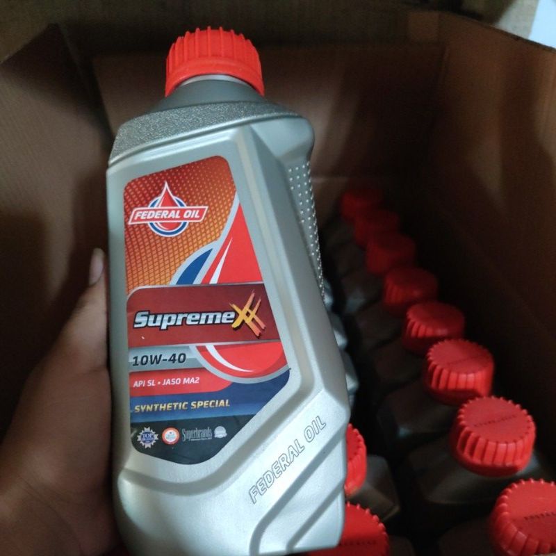 Oli Federal Supreme XX 50 800MLSAE 10W-40 API SJ oli motor matic