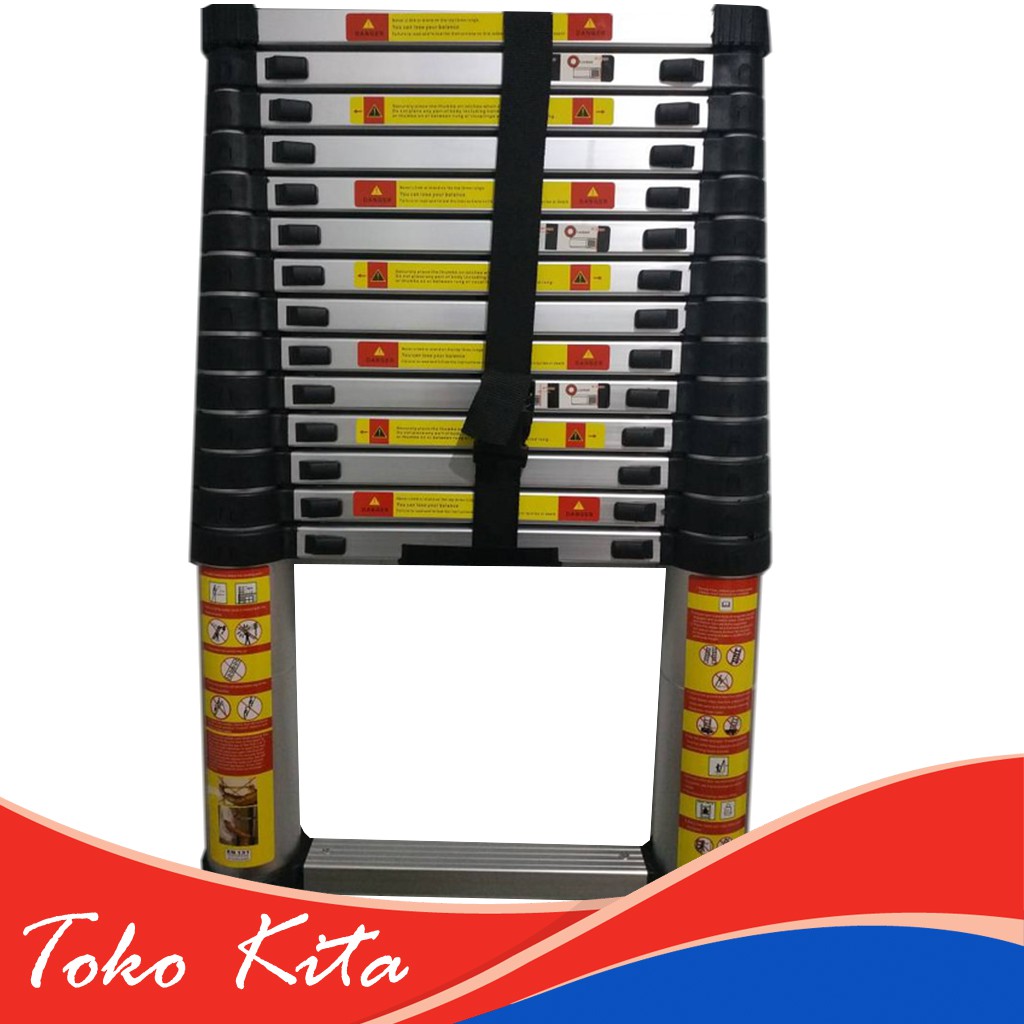 Tangga Lipat  Aluminium  Teleskopik 4 4 M Shopee Indonesia