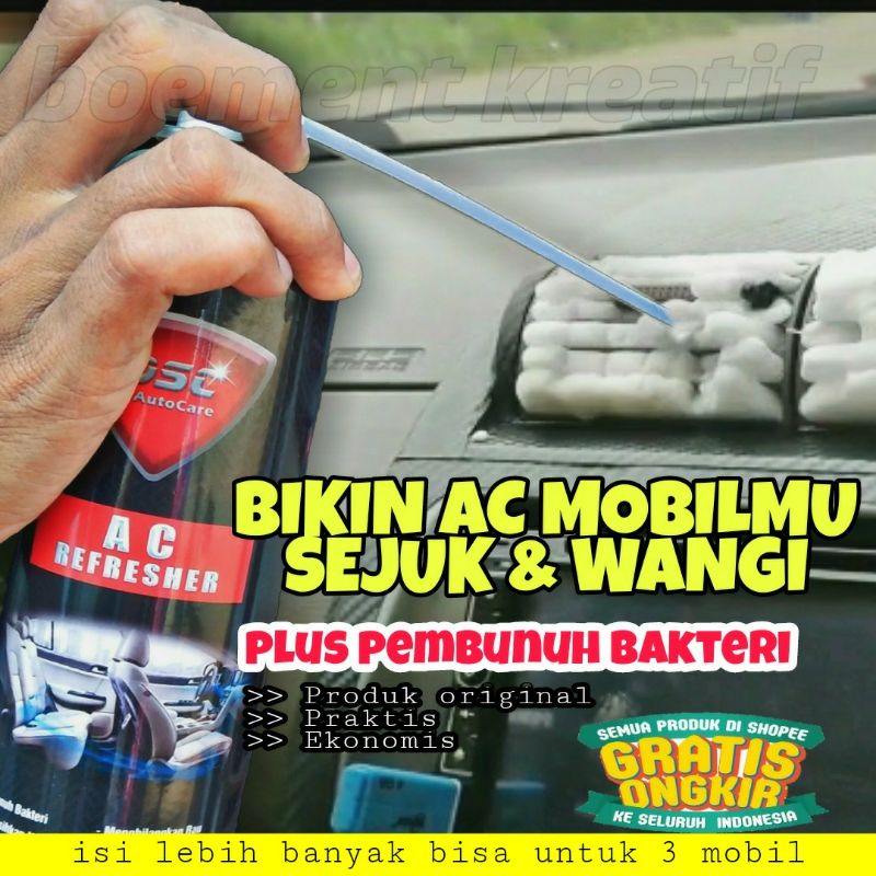 Pembersih ac mobil/Ac refresher mobil/Penghilang bau apek mobil