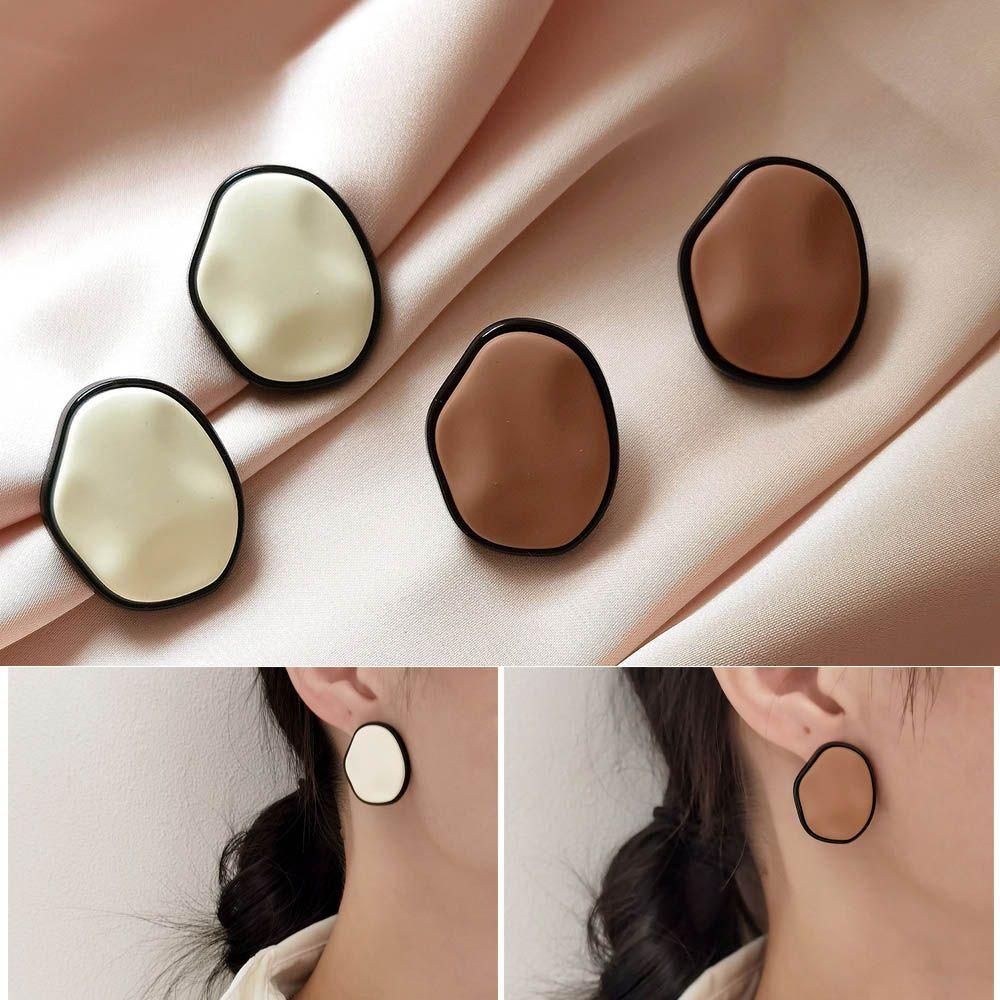 R-flower Stud Earrings Elegan Retro Wanita Hadiah Fashion Perhiasan Jewelry &amp; Aksesoris Geometris