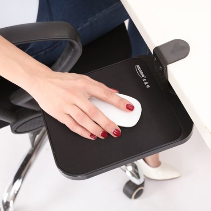 Under Desk Mouse Pad 360 Derajat Fleksibel | Meja Putar Mousepad Premium