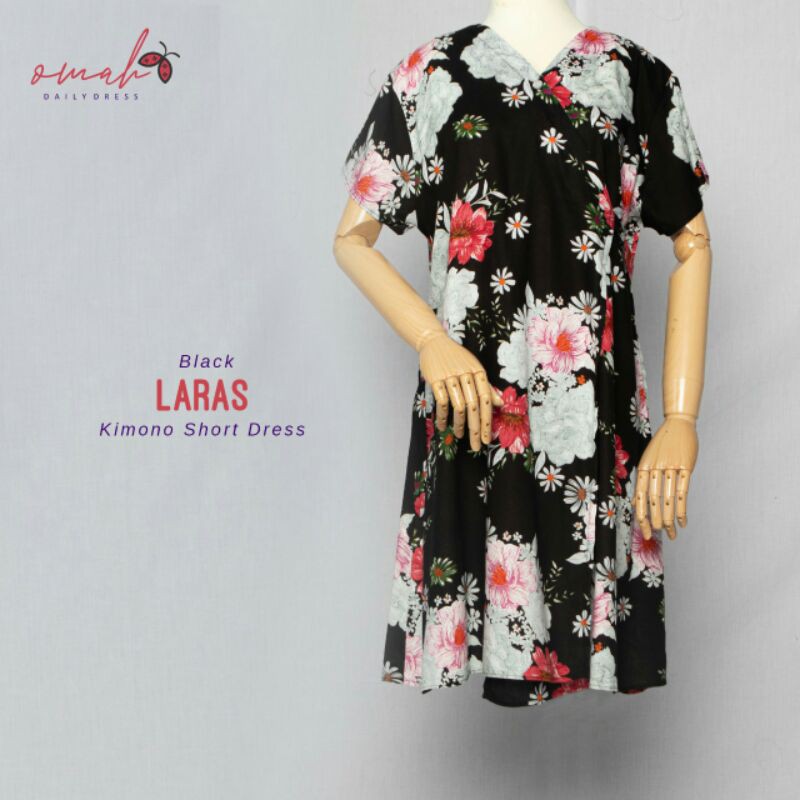 Kimono Short Dress Laras Katun Rayon by Omah Daily Dress