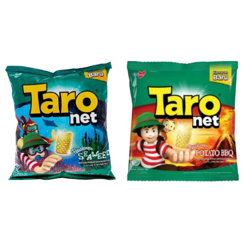 

Chiki Taro net Ciki Potato barbeque BBQ / Taro net Seaweed 10gr Rumput Laut Snack Cemilan Anak Murah