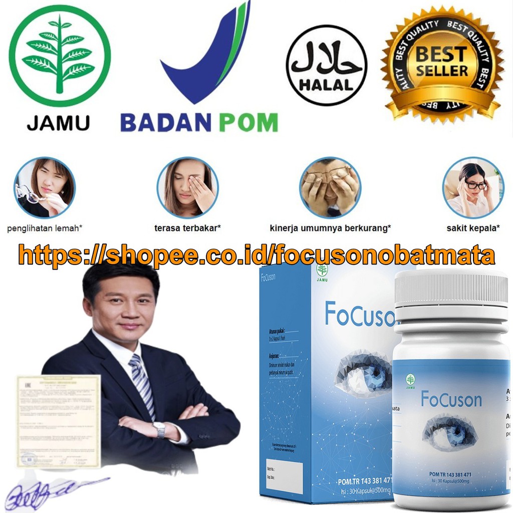 Focuson Obat Mata - Focuson Asli - Focuson Original - Focuson Mata - Focuson Kapsul
