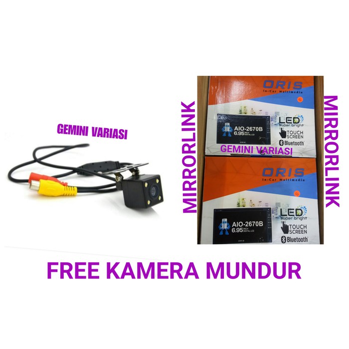 HEADUNIT DOUBLEDIN TV MOBIL ORIS GW B-49 AIO-2670B FREE KAMERA MUNDUR