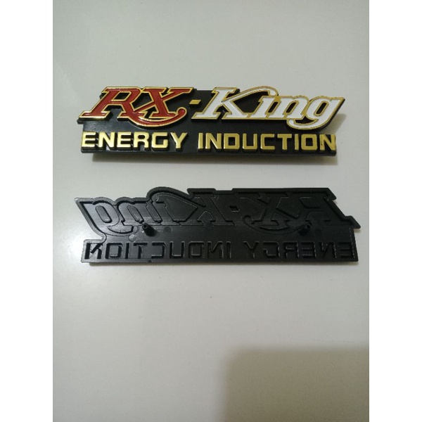 EMBLEM BOX AKI RX KING RXK RXS ENERGY INDUCTION MERAH