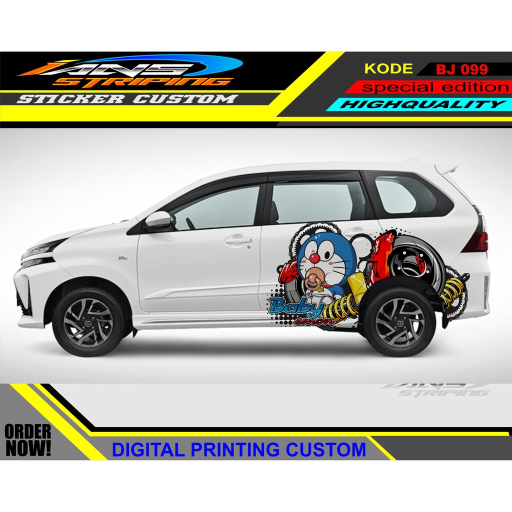 STICKER MOBIL AVANZA XENIA / PROMO STIKER MOBIL AGYA AYLA / STICKER HONDA JAZZ / STICKER DECAL MOBIL