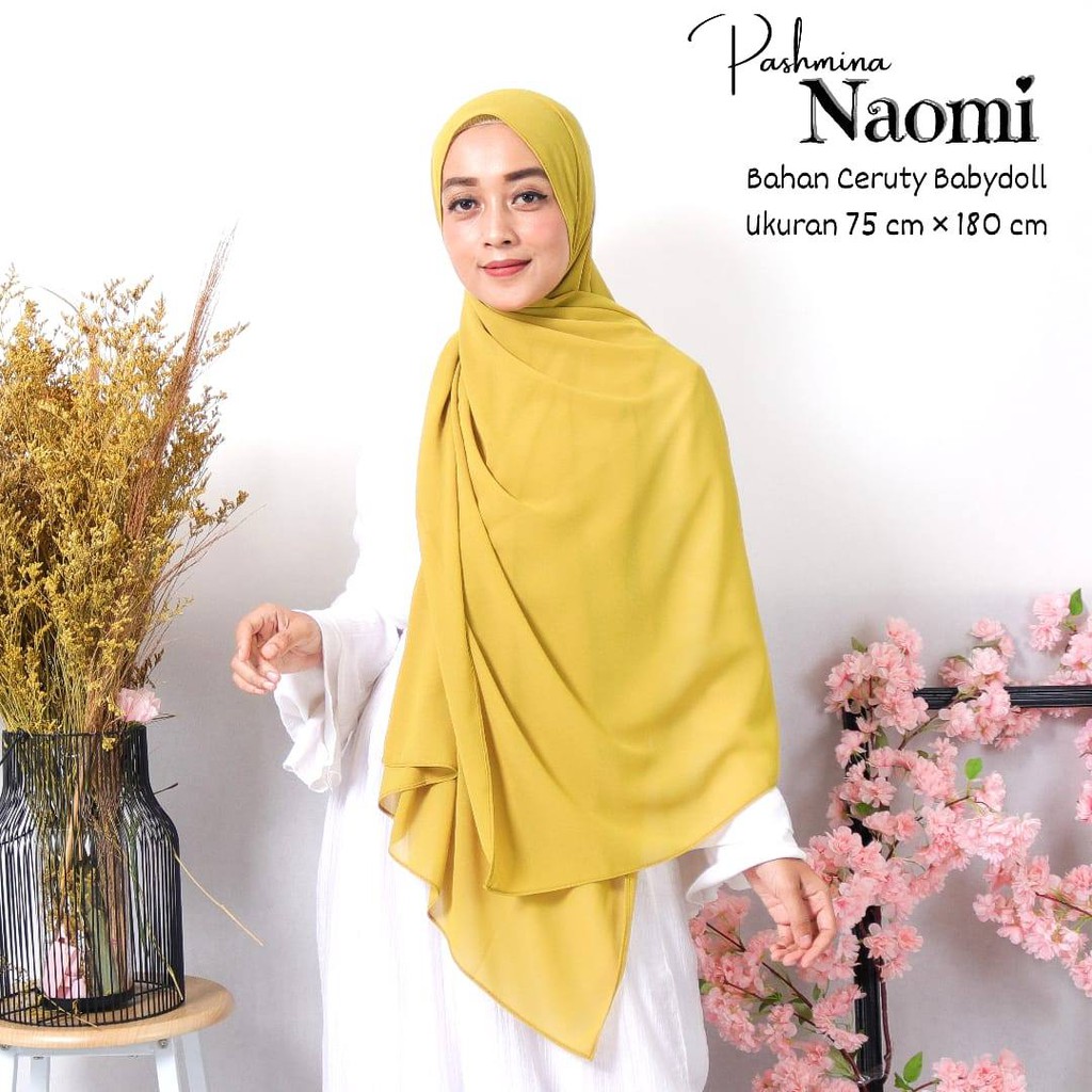 Hijab Pashmina Ceruty Hijab Dewasa Bahan Ceruty Babydoll Premium Nyaman Dipakai | Bisa Cod