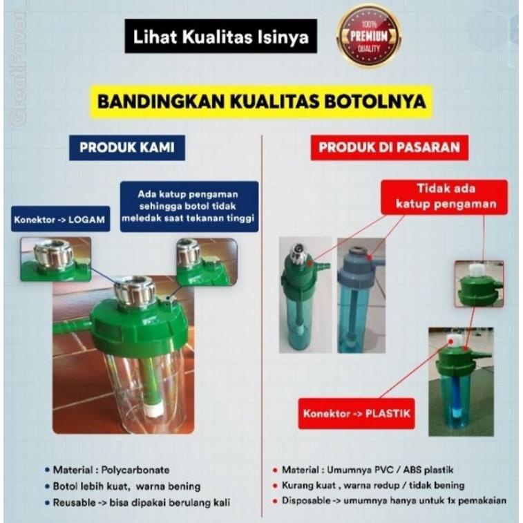 Tabung Air Regulator Oksigen