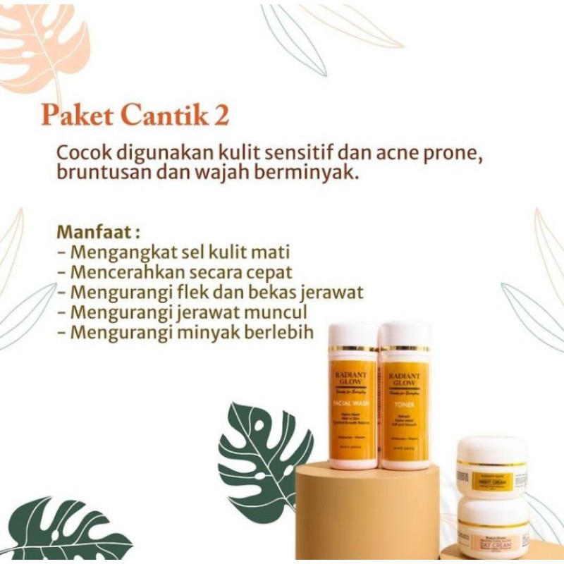 Radiant glow paket cantik 2 (jerawat)