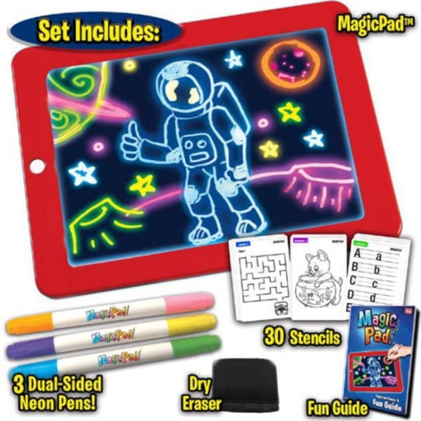 

Anak Mainan Unik Pad Light-Up Drawing Edukasi Papan Limited Magic Board Anak Tulis