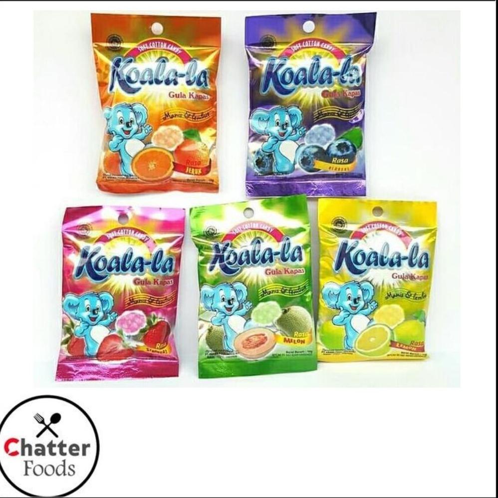 

[KODE J353] MANISAN / PERMEN GULA KAPAS LA LA KOALA-LA 10sachet / KOALA KOALALA 10SACHET / HALAL