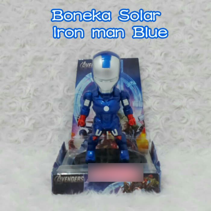 Mainan Action Figure Figur import murah superhero ironman iron man biru