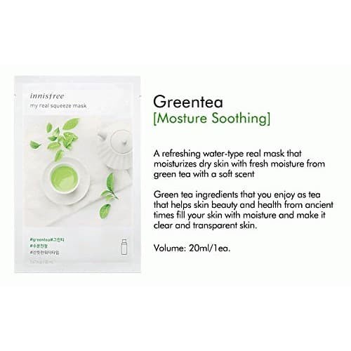 Innisfree My Real Squeeze Mask EX Green Tea