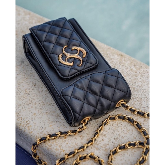 AUDREY PHONE BAG BLACK BY GEULIS