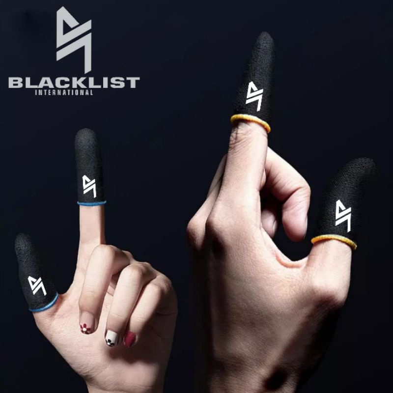 BLACKLIST Sarung Gaming Jari Jempol Super Sensitif Anti Keringat Licin Premium