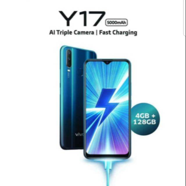 VIVO Y17 RAM 4GB ROM    128GB MINERAL BLUE GARANSI RESMI VIVO | Shopee