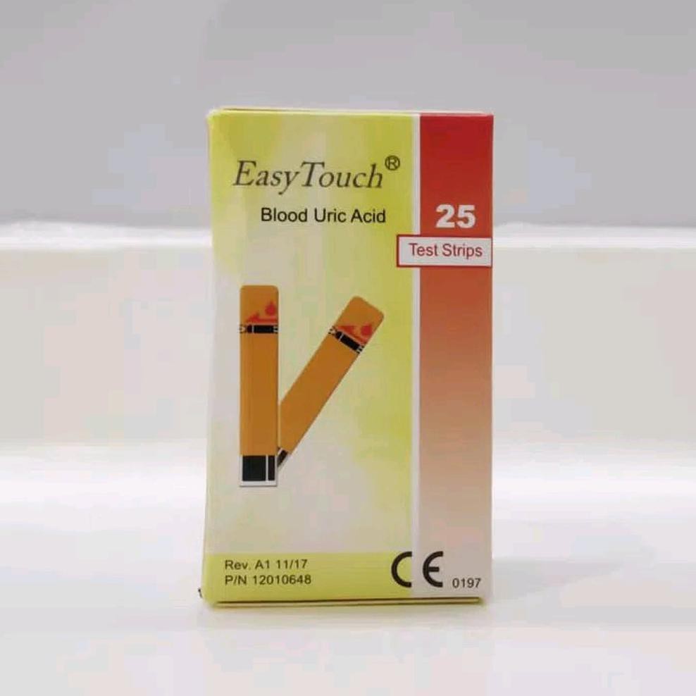 GCU EASY TOUCH URIC ACID STRIP easy touch strip alat test asam urat Isi 25 pcs