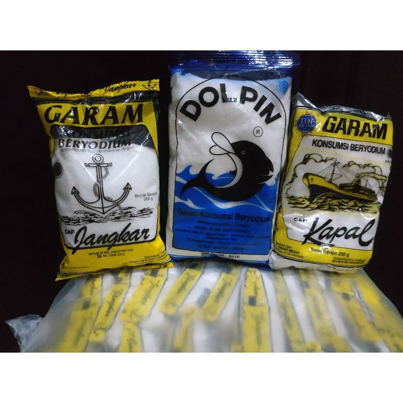 

Garam kapal / dolphin / jangkar 250gr