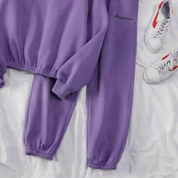 ♟ SETELAN OLAHRAGA WANITA//1 SET(SWEATER+CELANA) ☋