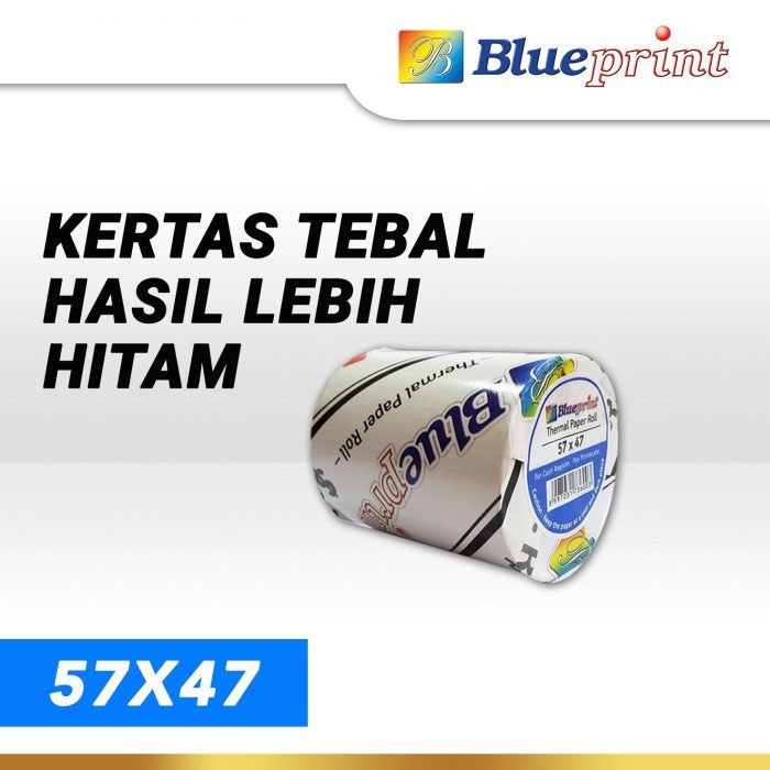 Blueprint Thermal Paper Roll 57x47mm - Kertas Termal