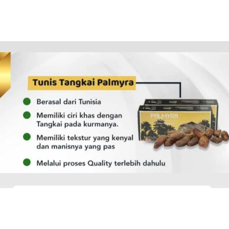 Kurma Tunisia Tangkai Palmyra Dus 12 x 500gr BPOM Grosir Distributor kurma jakarta seluruh indonesia