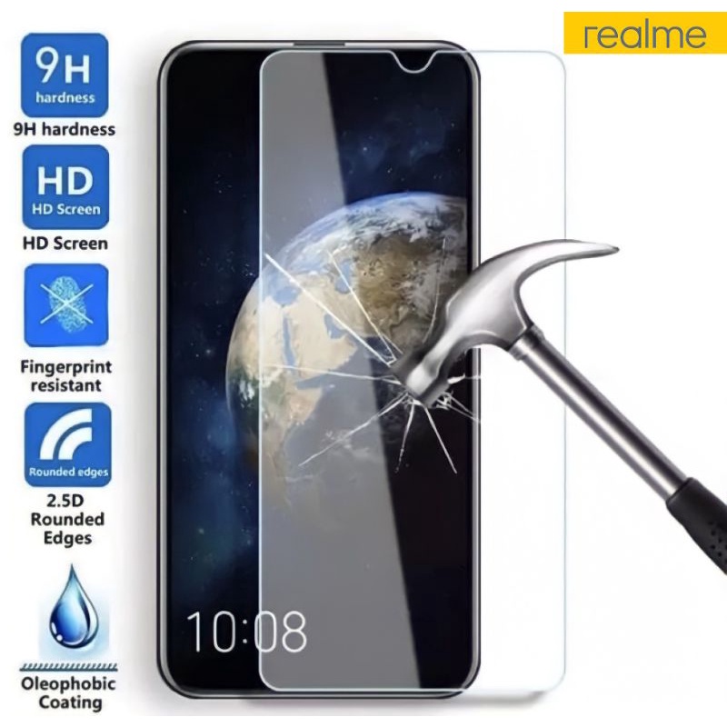 TG / Tempered glass / Pelindung Layar/  Anti gores kaca bening REALME 2 2 PRO 3 3 PRO 5 5i 5 PRO 6 6 PRO 7 7I 7 PRO C1 C2 C3 C11 C12 C15 XT C21 C21Y C25s 8 4G 8 5G 8i NARZO 20 20 PRO 20A 30 30A 9pro 9pro+ c31 c35 c30 50 5G C33 10 c30s c55 C53