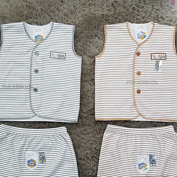 Nova Setelan Baju Kutung Lekton dan Celana Pop SNI - New Series Polos Motif dan Salur