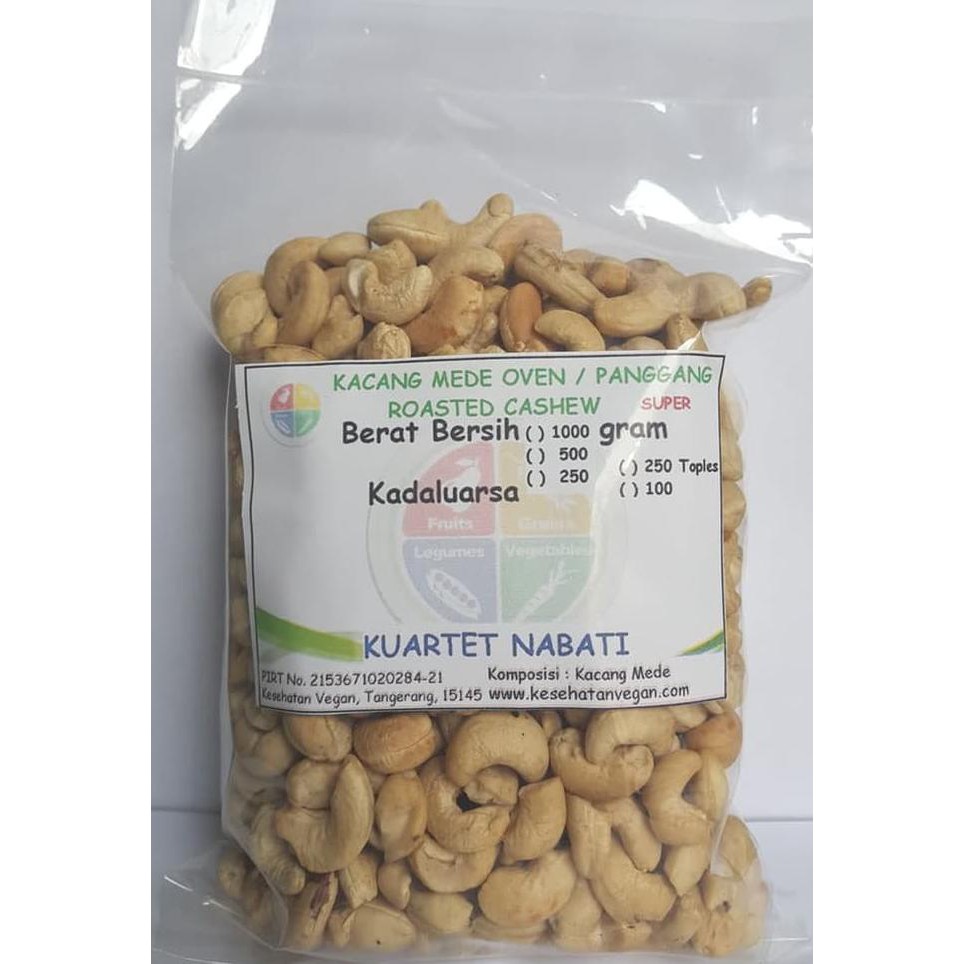 

9swy 1kg mede roasted / kacang mede - mete sulawesi - original - size super qoc4