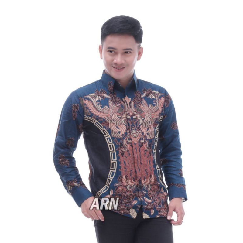 BAJU BATIK PRIA / ATASAN KEMEJA BATIK LENGAN PANJANG