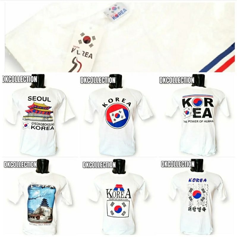 Oleh oleh korea souvenir kore Baju korea kaos negara korea