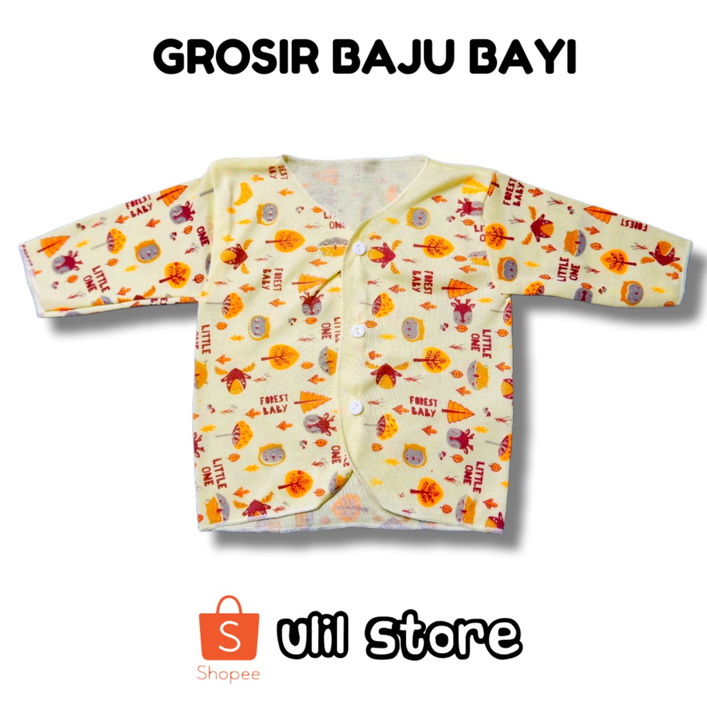 (AR21) Baju Bayi SNI Tangan Panjang Newborn Arini Motif Forest Baby-1