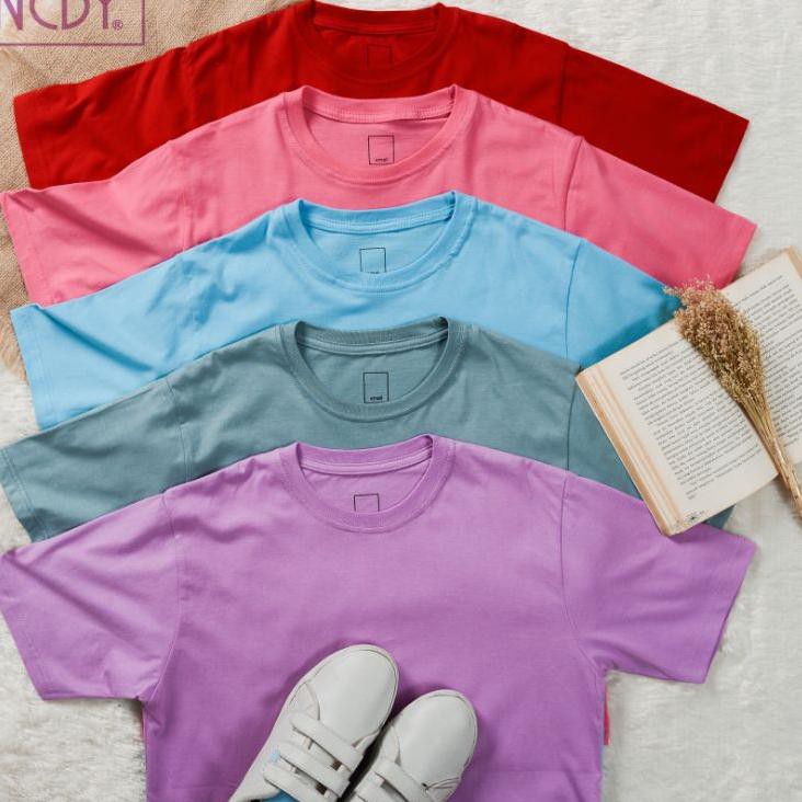 HOT SALE  GROSIR KAOS POLOS COTTON COMBED 30s ASLI BANDUNG BISA COD GOSEND KAOS KAOS CEWEK PROMO D