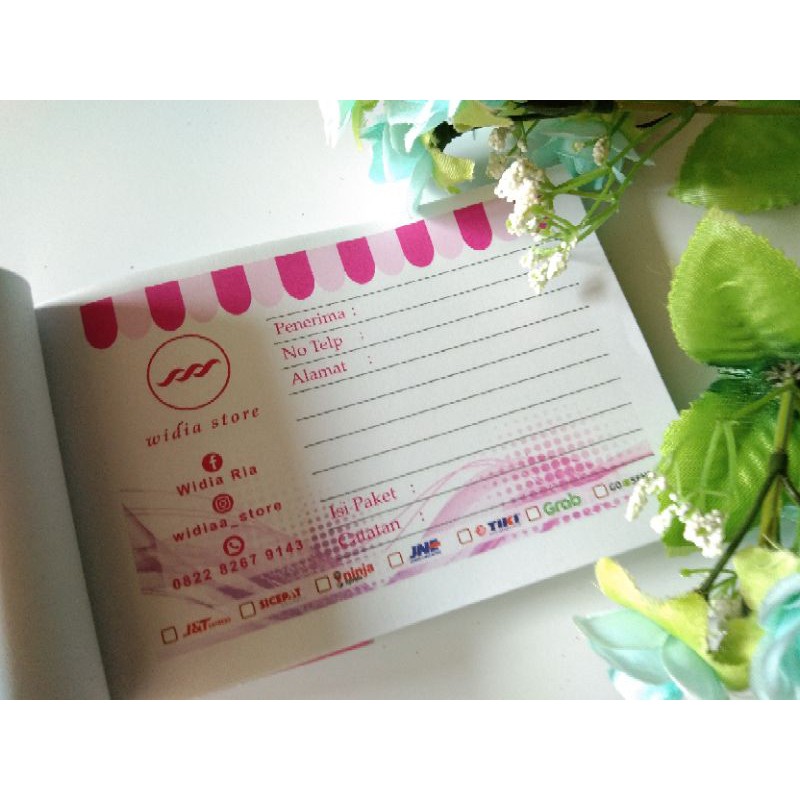 

label nota pengiriman 25rb 100lembar