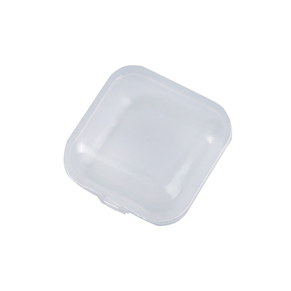 10Pcs/lot portable plastic transparent storage box square pill box jewelry box parts tool box earplug protection box OW