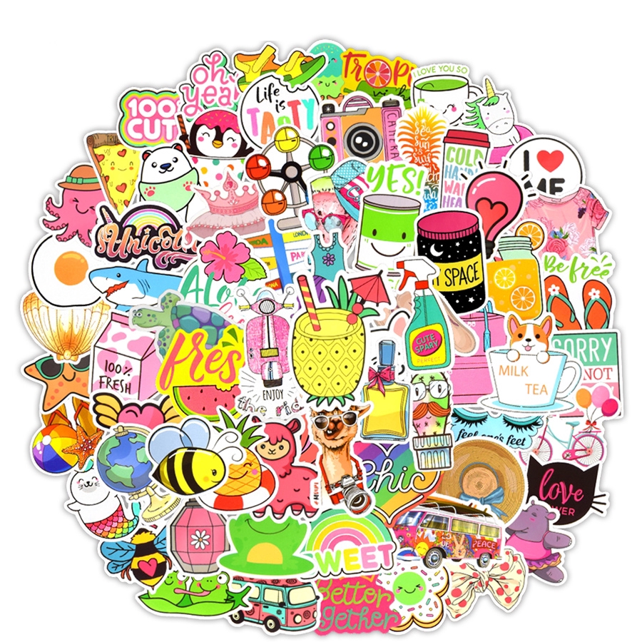 150 Pcs Cartoon Stickers Vsco Fashion Cute Anime Sticker For Girl