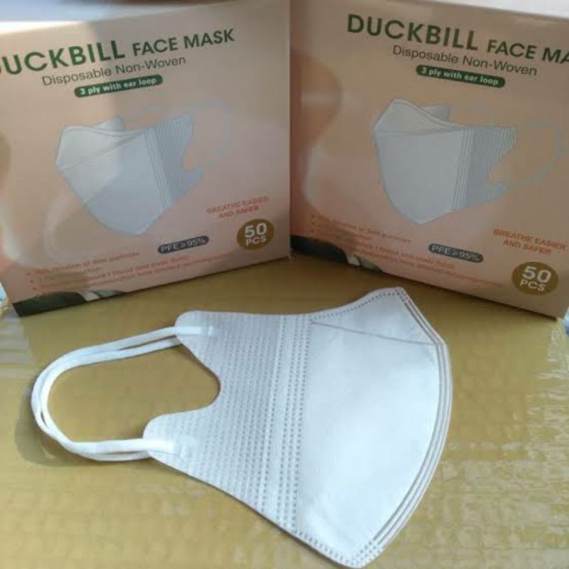 Jual Masker Duckbill Face Mask Duck Bill Y B 1 Box Isi 50 Pcs | Shopee ...