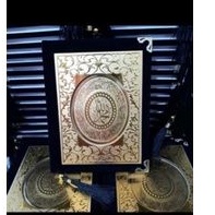 

cover beludru motif topeng + buku Yasin artpaper 224 halaman+rumbai+siku+plastik pembungkus