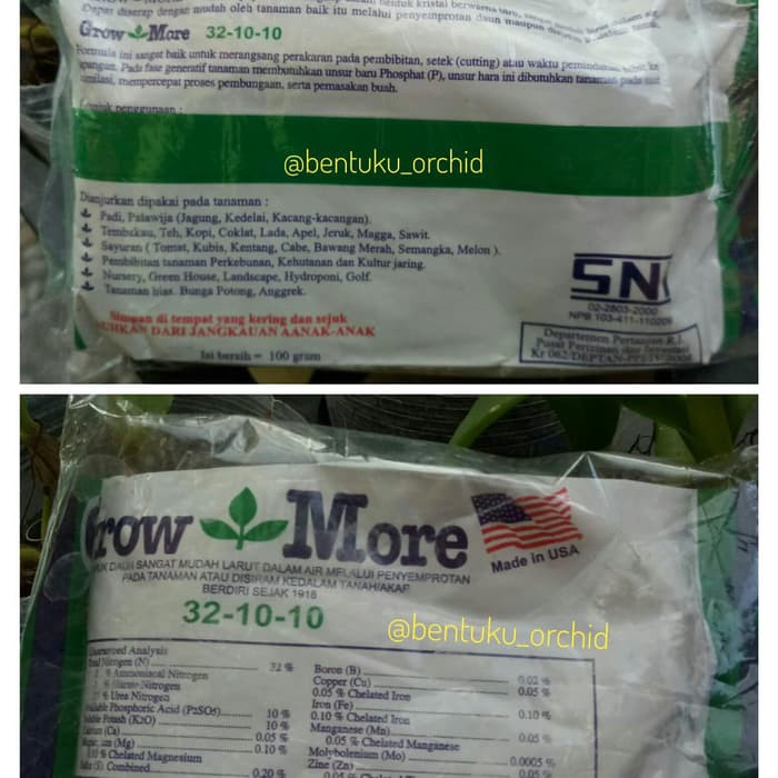Pupuk Growmore NPK 32 10 10/Pupuk Pertumbuhan