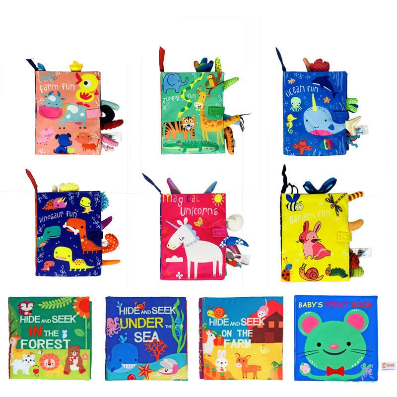 Buku Bantal Bayi / Mainan Bayi Softbook / Buku Kain Bayi / Cloth Book / SoftBook Sensory