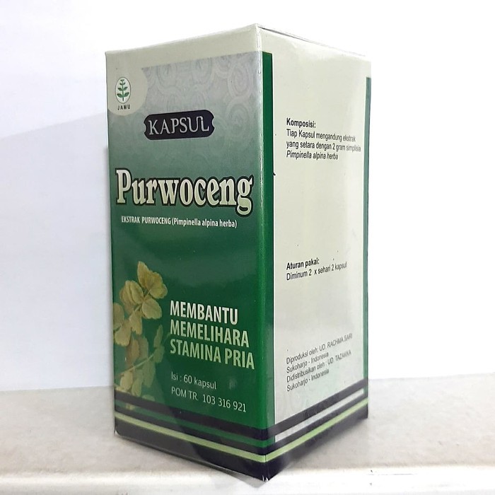 Kapsul purwoceng herbal stamina pria tazakka
