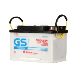 [Jabodetabek] Aki GS Astra PREMIUM LN3 / 58024C 12V 80Ah Aki Mobil Innova Reborn Diesel All New Fort