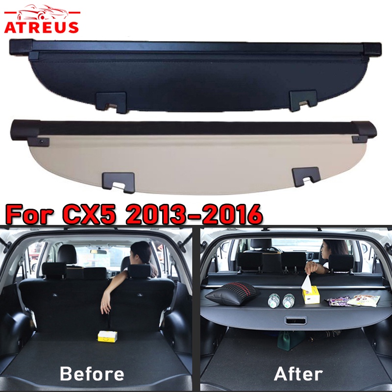 1 Set Cover Rak Bagasi Dapat Ditarik Untuk Mazda CX5 CX-5 2013 2014 2015 2016 CX 5