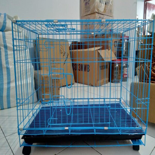Kandang Dayang 03 Roda Kucing Anjing Kelinci Burung Kotak Besar Besi