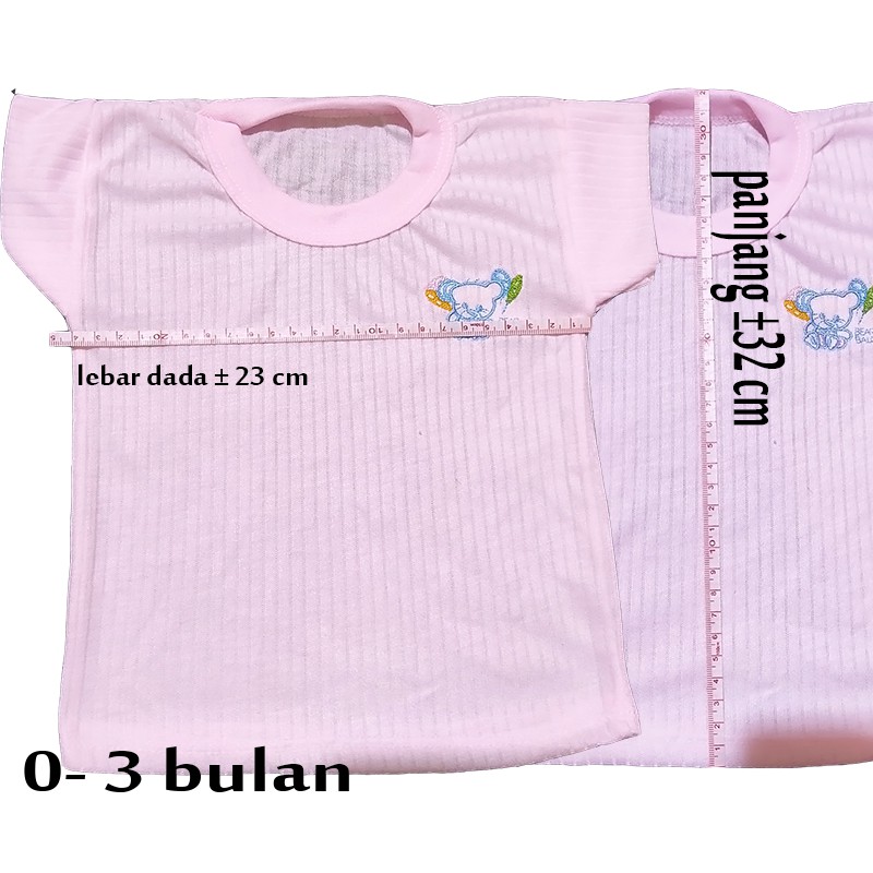 1 lusin kaos oblong bayi  0- 3 bulan - baca diskripsi sebelum beli